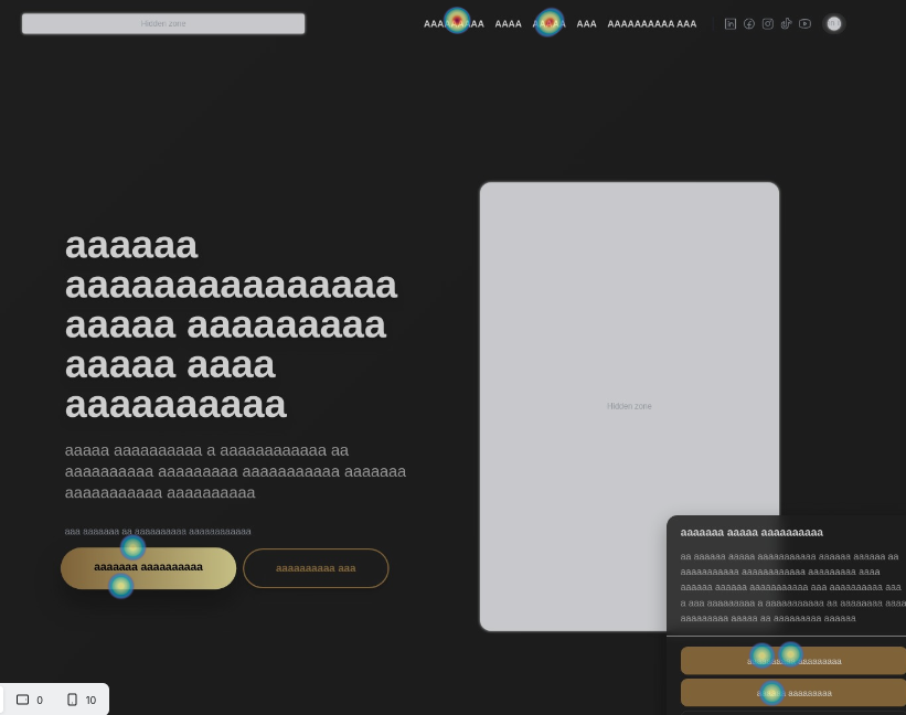 Mapa cieplna kliknięć na stronie